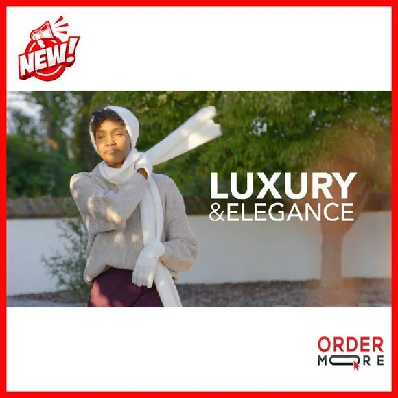 100% Pure Cashmere Winter Scarf 66 x 12 Soft Pill-Resistant